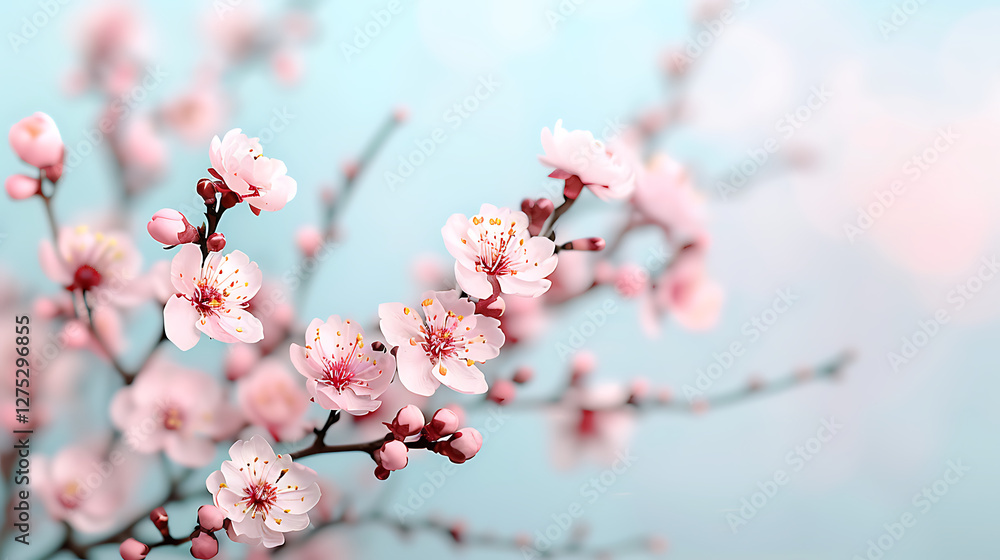 Delicate Pink Blossom Branches in Spring (1) Delicate Pink Blossom Branches in Spring (1)