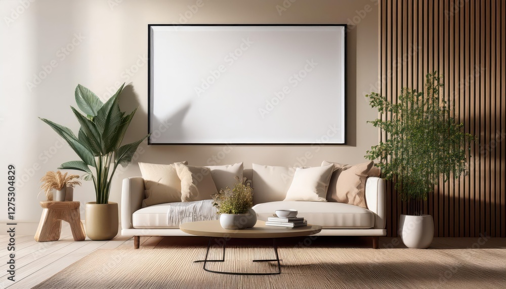 Elegant Beige Living Room MockUp A Cozy 3D Render Showcasing Modern Minimalism and Warmth, Perfect for Digital Art, Home Decor, or Design Inspiration. Elegant Beige Living Room MockUp A Cozy 3D Render Showcasing Modern Minimalism and Warmth, Perfect for Digital Art, Home Decor, or Design Inspiration.