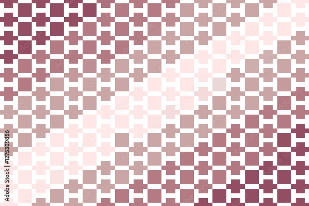 Fototapeta premium Light pink geometric square mosaic pattern with a tiled arrangement. Abstract texture concept