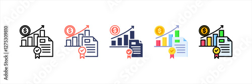 Fiscal Policy Multistyle Icon Set