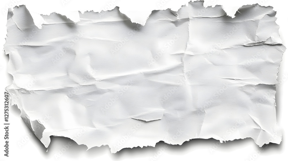 Fototapeta premium Minimalist Torn White Paper Strips on Dark Background Stylish and Composition Suitable for Creative Projects Designs and Advertisements