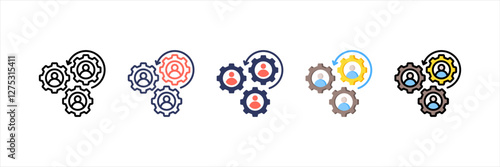 Role Model Multistyle Icon Set