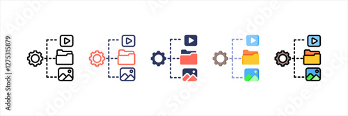 Cms Multistyle Icon Set