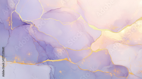 purple gold marble