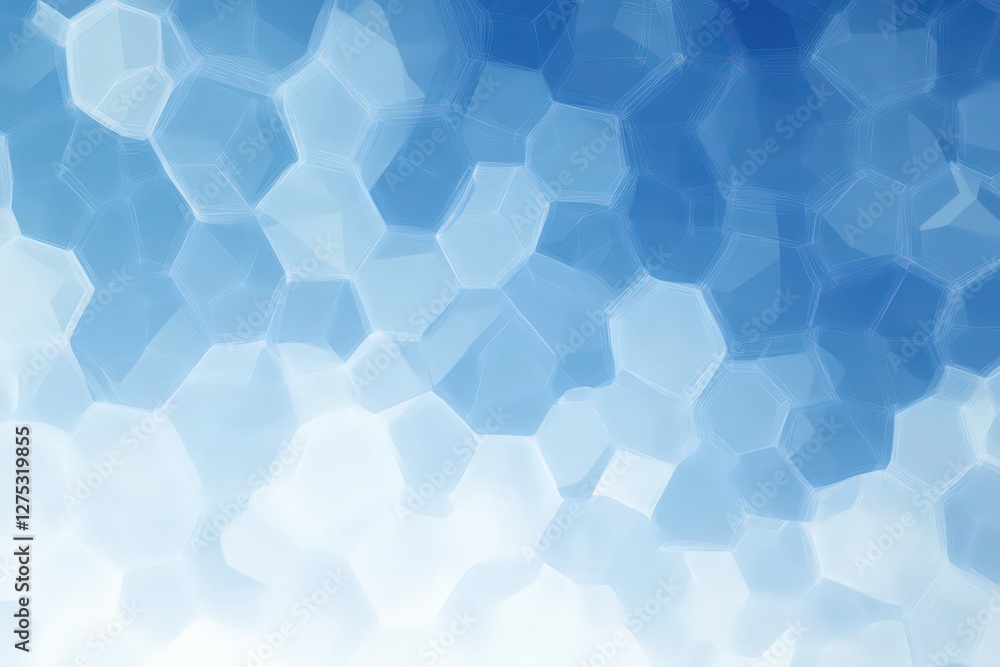Abstract Blue and White Crystal Mosaic Background Abstract Blue and White Crystal Mosaic Background