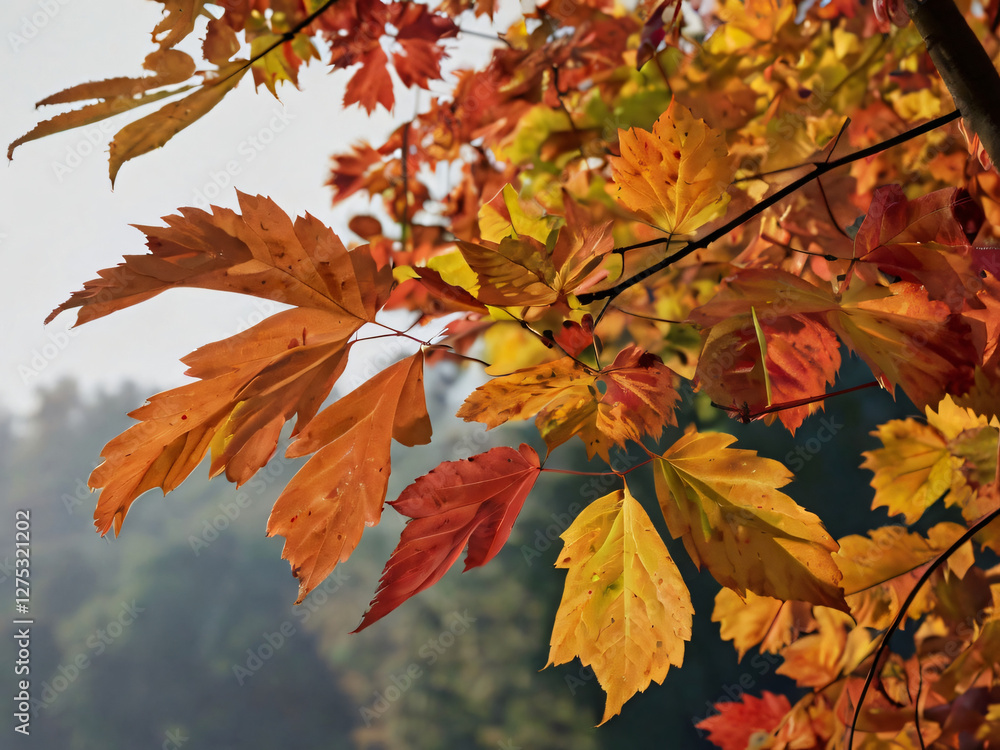 leaves in autumn colors leaves in autumn colors