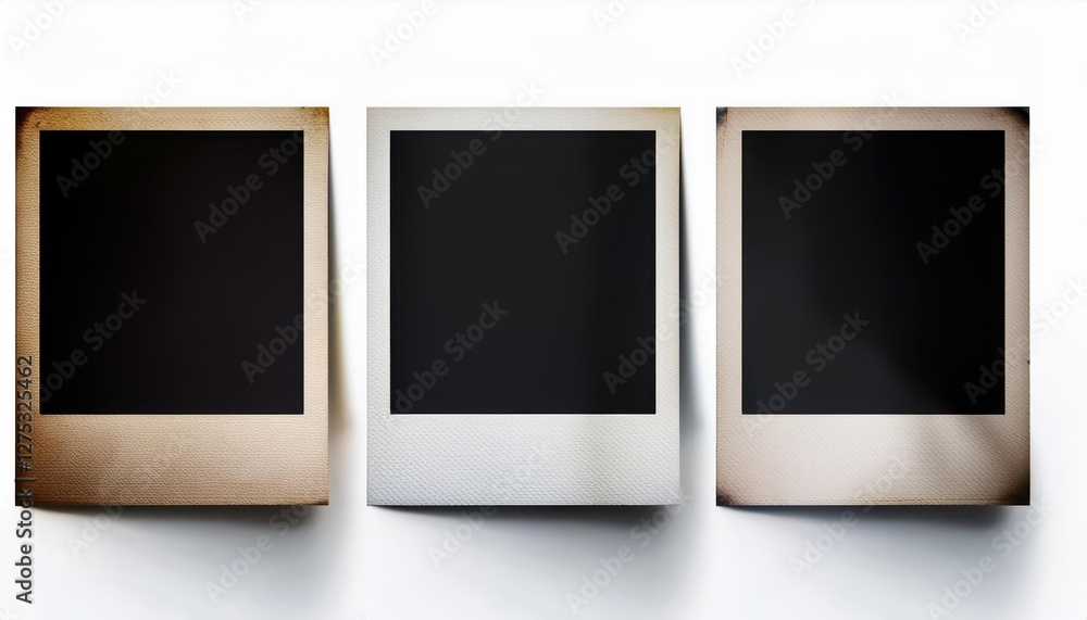 Realistic Polaroidstyle Empty Photo Frame Mockup with Shadow Vintage Elegance Perfect for Digital Art, Home Decor, or Design Inspiration Realistic Polaroidstyle Empty Photo Frame Mockup with Shadow Vintage Elegance Perfect for Digital Art, Home Decor, or Design Inspiration