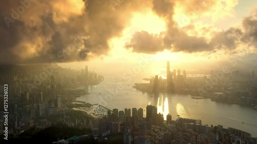 Wallpaper Mural Hong Kong Timelapse of Hong Kong city at night Torontodigital.ca