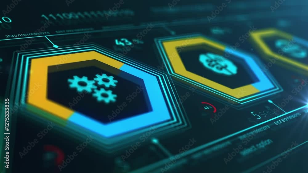 NFT Non-fungible token digital crypto on virtual screen.