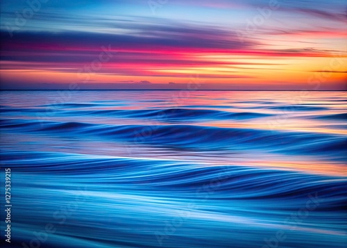 Smooth, soft silhouettes dance in a fluid abstract design; a blue and red wave wallpaper of artistic merit.