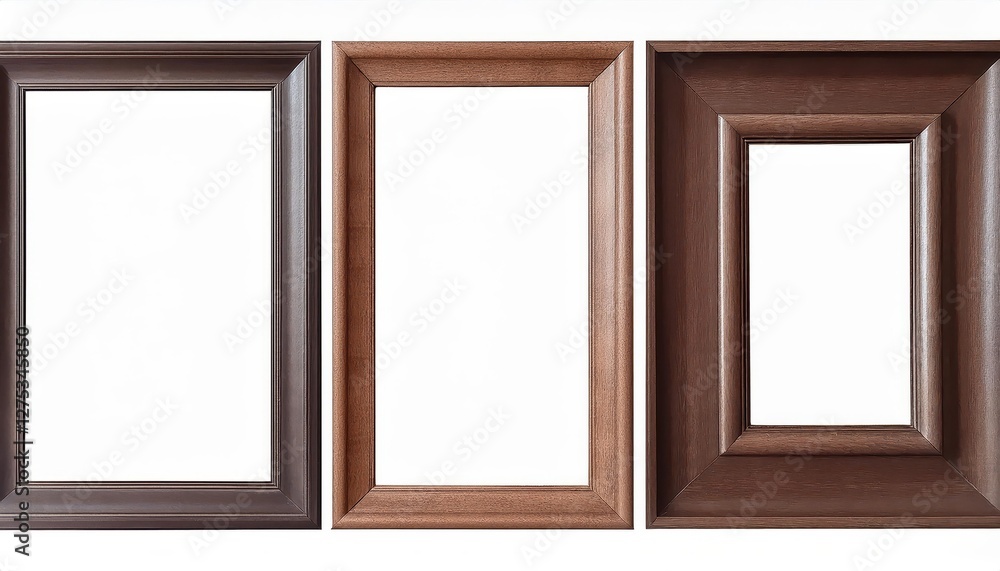 Dark Brown Modern Frame in White Backdrop Realistic Mockup Showcasing a Sleek and Stylish Rectangle Frame, Perfect for Contemporary Art, Home Decor, or Design Inspiration. Dark Brown Modern Frame in White Backdrop Realistic Mockup Showcasing a Sleek and Stylish Rectangle Frame, Perfect for Contemporary Art, Home Decor, or Design Inspiration.