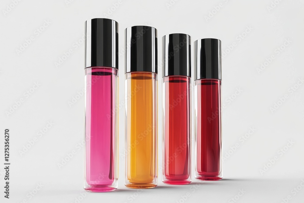Elegant Cosmetic Bottles Mockup Design