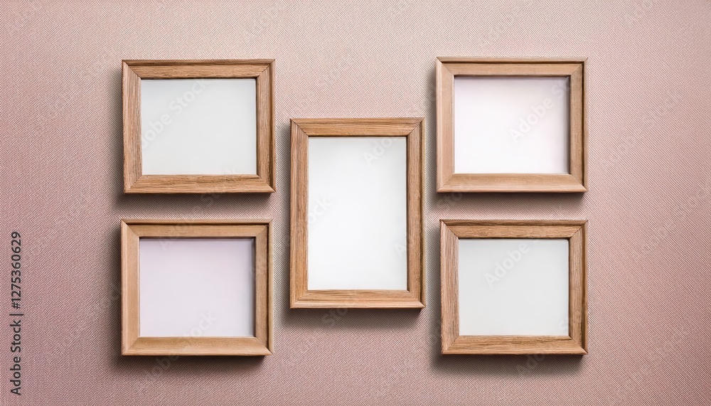 Elegant Gallery Wall Display Six Vertical and Horizontal Wooden Frames Showcasing a Vibrant Collection of Photography, Artwork, and Design Inspiration in a Minimalist Setting Elegant Gallery Wall Display Six Vertical and Horizontal Wooden Frames Showcasing a Vibrant Collection of Photography, Artwork, and Design Inspiration in a Minimalist Setting