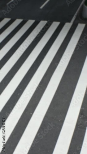 Wallpaper Mural JAPAN : Aerial high angle view of zebra crossing near the train station. Crowd of people (commuters) walking down the street. Shot in busy rush hour. Japanese people and lifestyle concept video. Torontodigital.ca