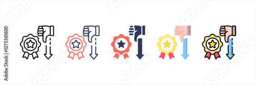Bad Review Multistyle Icon Set