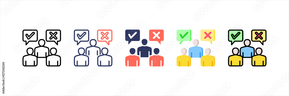 Customer Feedback Multistyle Icon Set Customer Feedback Multistyle Icon Set
