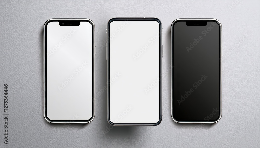 Futuristic Frameless Smartphone Mockup in Sleek Black and Silver, Showcasing a Minimalist Aesthetic with CuttingEdge Technology, Embracing Modern Design Trends for an Elegant and Innovative Futuristic Frameless Smartphone Mockup in Sleek Black and Silver, Showcasing a Minimalist Aesthetic with CuttingEdge Technology, Embracing Modern Design Trends for an Elegant and Innovative