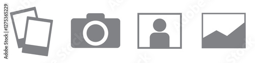 no image available and upload image icon. vector