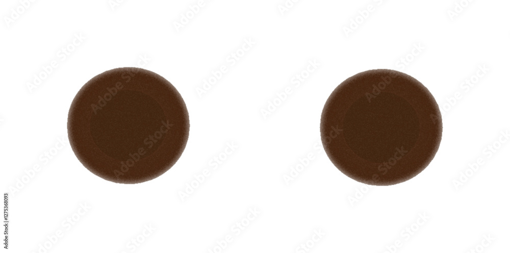 Obraz premium Ilustración chibi con doble ojos