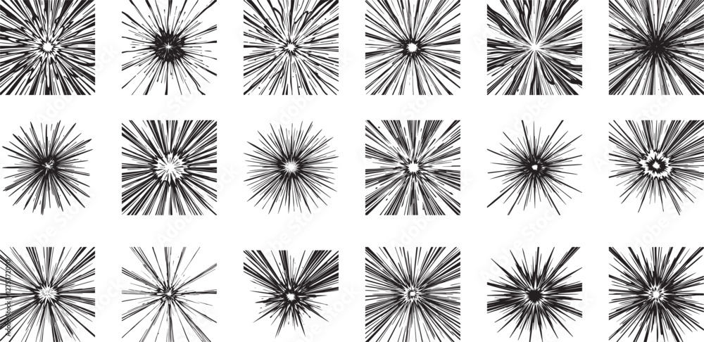 set of abstract flowers set of abstract flowers