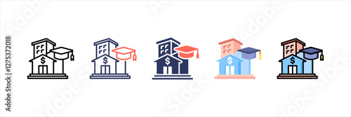 University Multistyle Icon Set