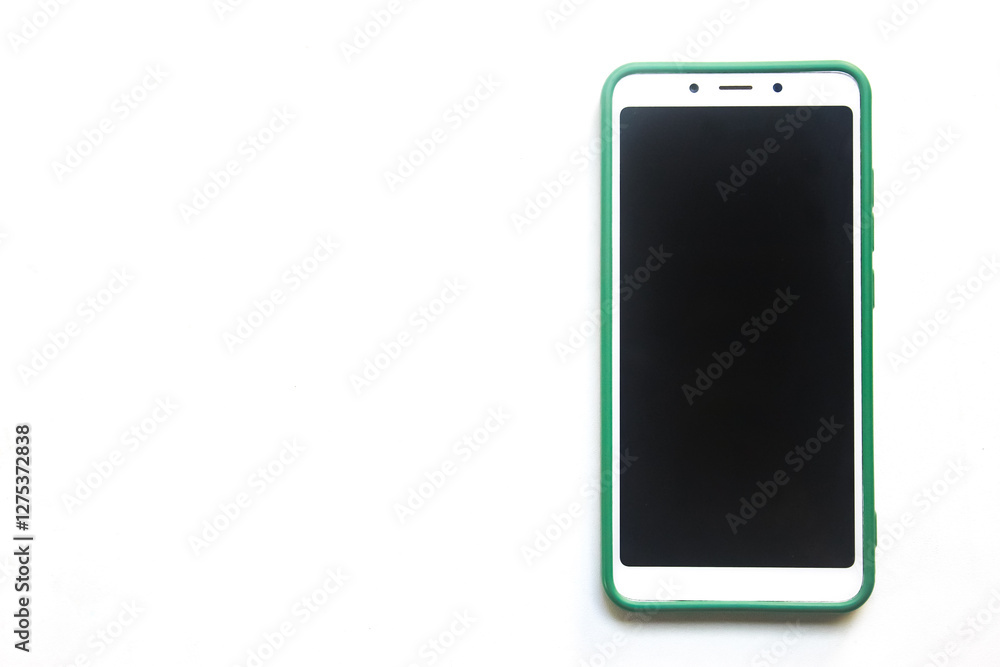 smart phone isolated on white background,with negative space smart phone isolated on white background,with negative space