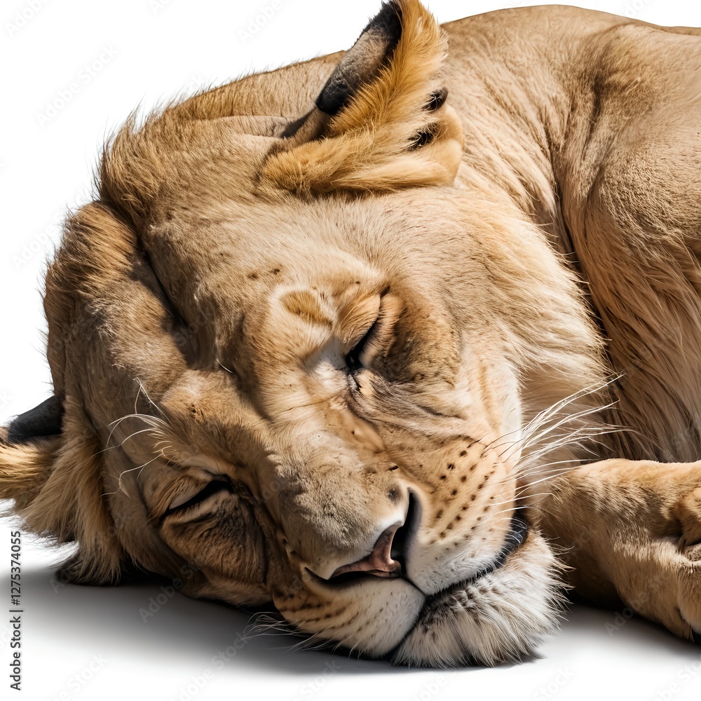 Naklejka premium Sleeping Lioness