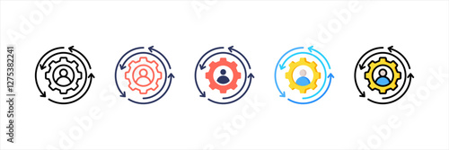 Personalization Multistyle Icon Set