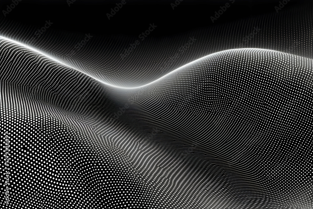 Abstract grayscale wave pattern background Abstract grayscale wave pattern background