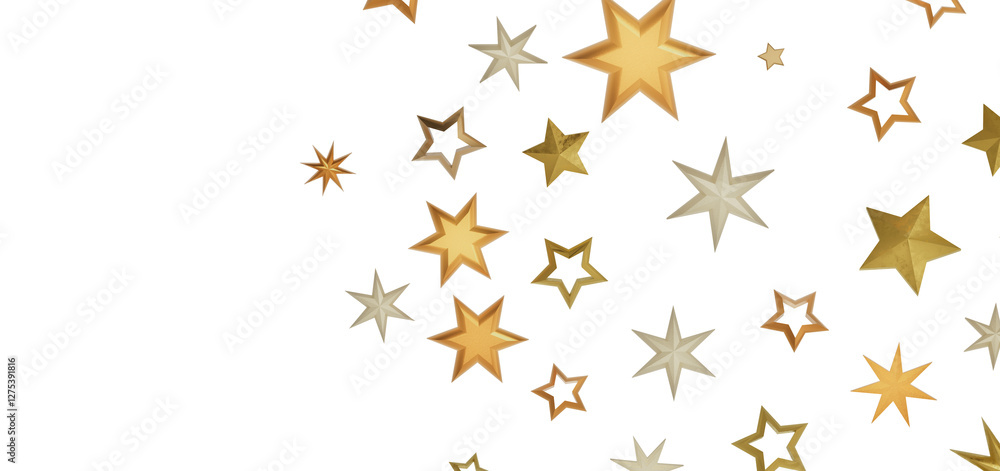 Abstract background with golden stars on a black background Abstract background with golden stars on a black background