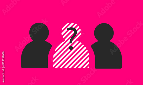 The missing anonymous people illustration