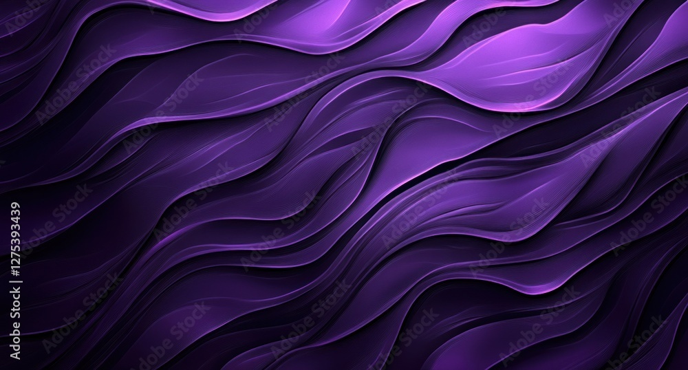 Fototapeta premium Abstract purple wave background.