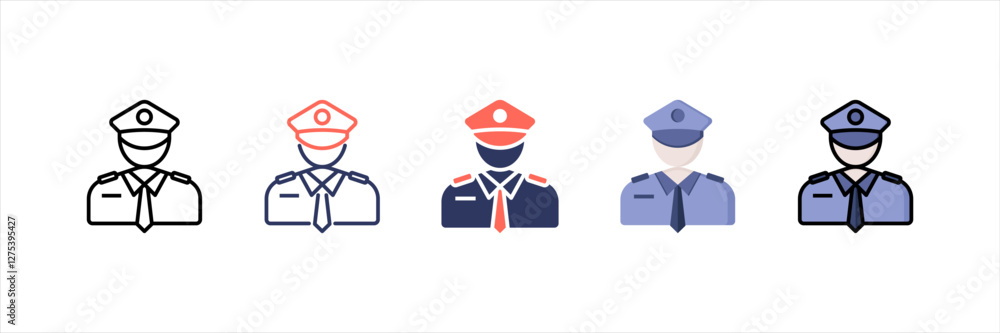 Security Multistyle Icon Set Security Multistyle Icon Set