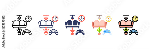 Entertainment Multistyle Icon Set