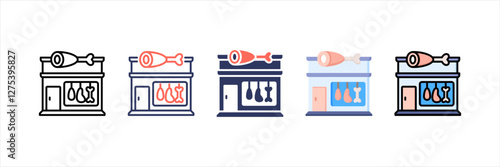 Butcher Multistyle Icon Set