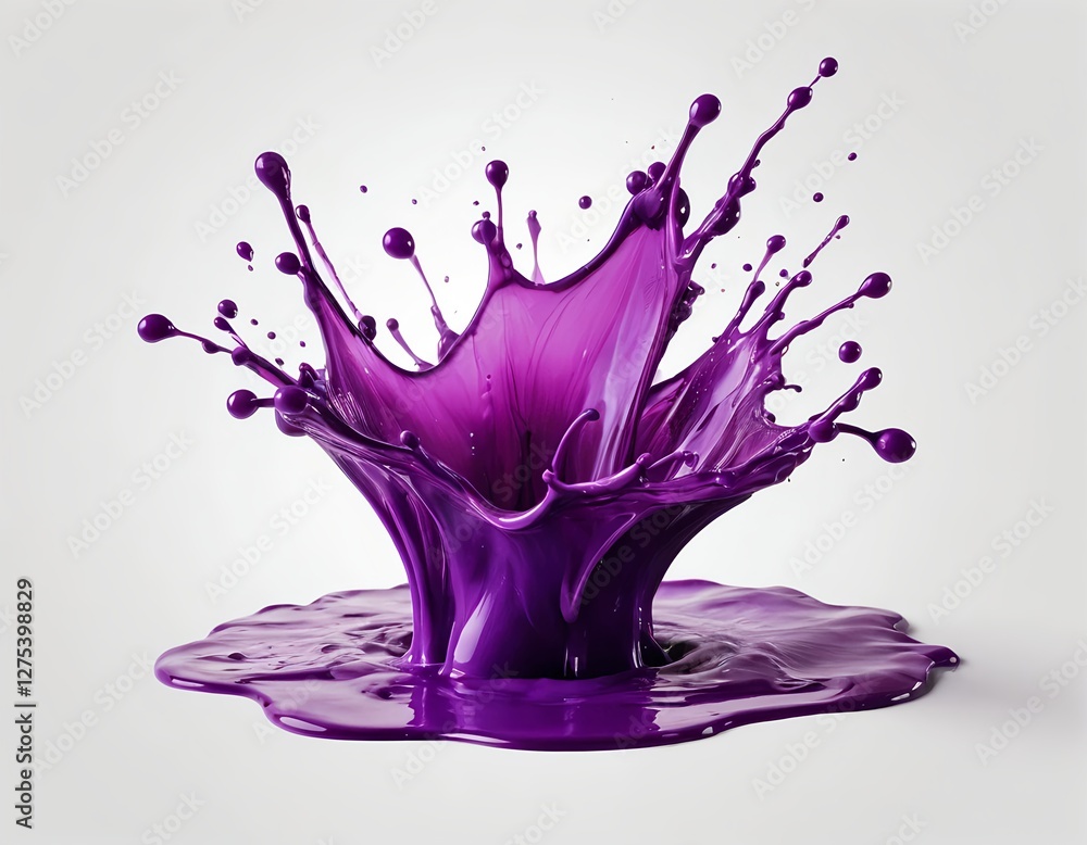 Fototapeta premium Purple Paint Splash