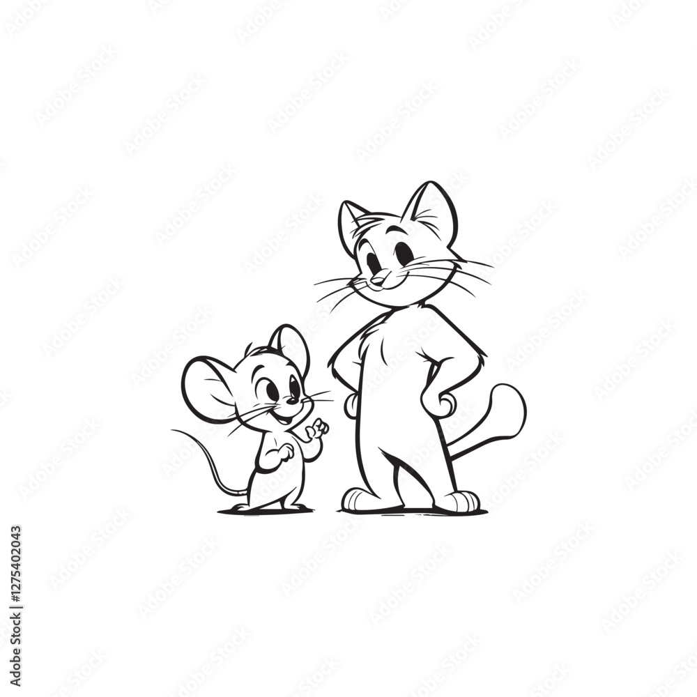 Obraz premium mouse and cheese