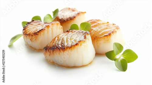 Scallops isolated on white background