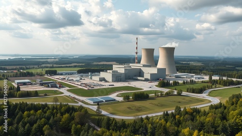 Dukovany Nuclear Power Plant Panoramic View - Stunning Scenery