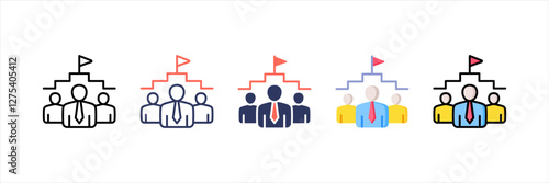 Leadership Multistyle Icon Set