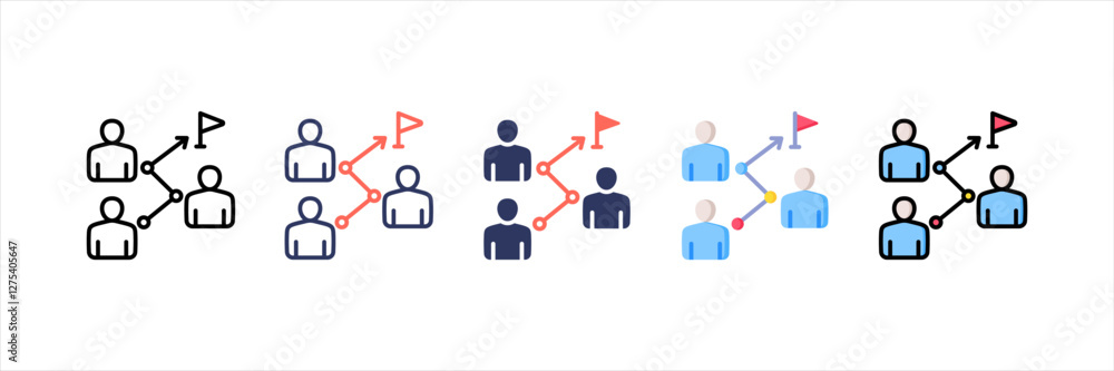 Teamwork Multistyle Icon Set Teamwork Multistyle Icon Set