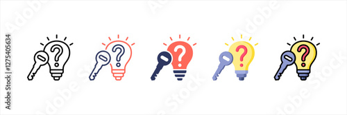 Problem Solving Multistyle Icon Set