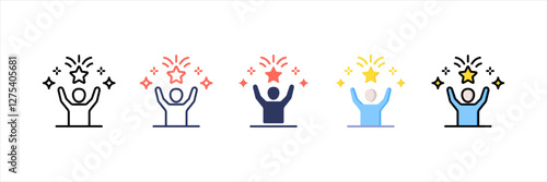 Motivation Multistyle Icon Set