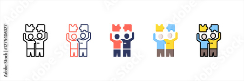 Cooperation Multistyle Icon Set
