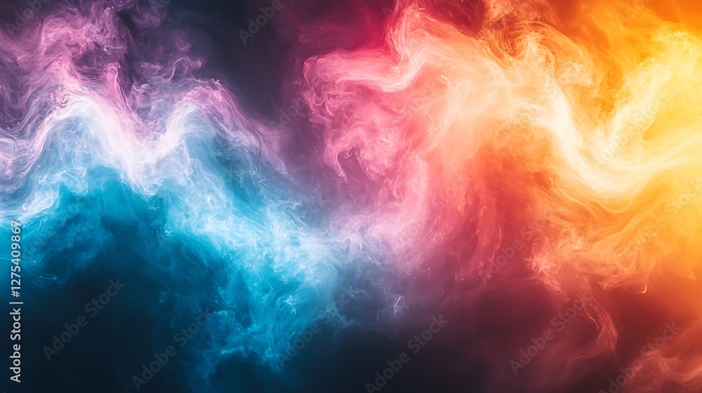 Fototapeta premium Abstract colorful smoke background for design