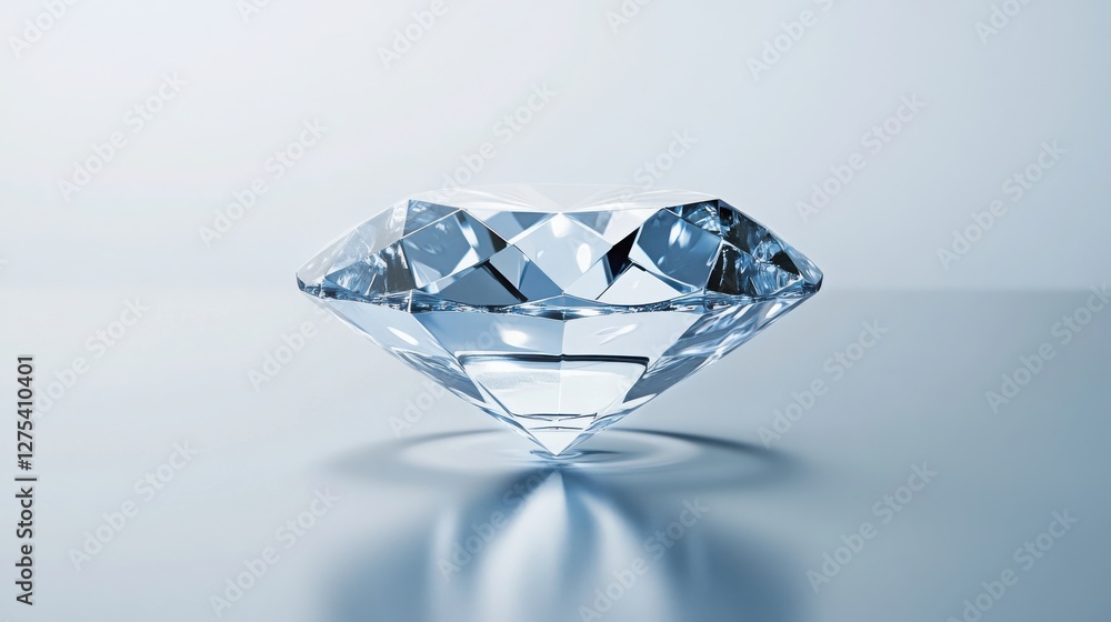 A high-speed macro shot of water droplets bouncing off a flawless diamond’s surface A high-speed macro shot of water droplets bouncing off a flawless diamond’s surface