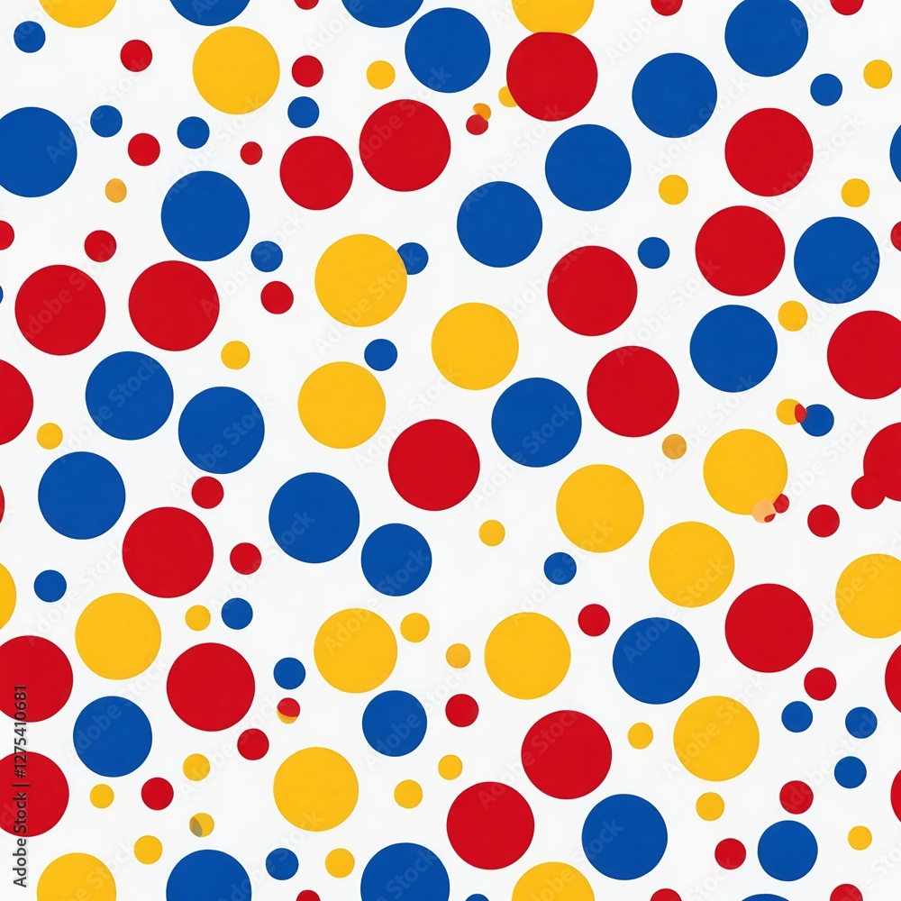 Abstract Colorful Polka Dot Pattern Abstract Colorful Polka Dot Pattern