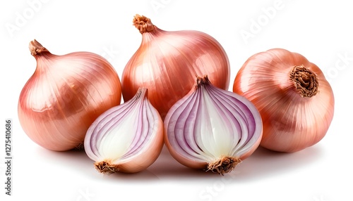 Wallpaper Mural Fresh Red Onions, Whole and Halved Torontodigital.ca