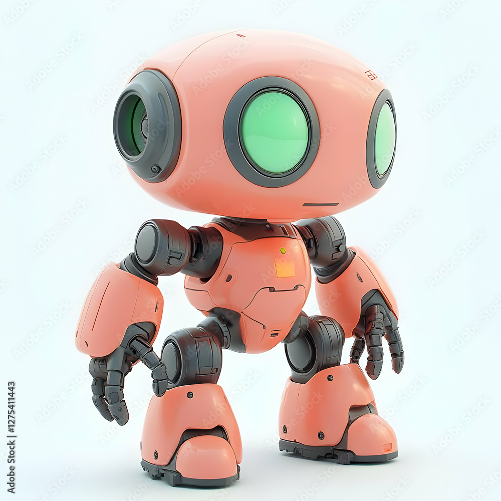 Adorable Pink Robot: 3D Render, Cute Cartoon Bot, Friendly AI, Futuristic Toy, Tech Gadget, Digital Art, Robotics Design, Charming Character, Innovative Technology, Modern Machine Adorable Pink Robot: 3D Render, Cute Cartoon Bot, Friendly AI, Futuristic Toy, Tech Gadget, Digital Art, Robotics Design, Charming Character, Innovative Technology, Modern Machine