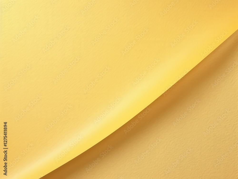Golden paper curve, abstract background
